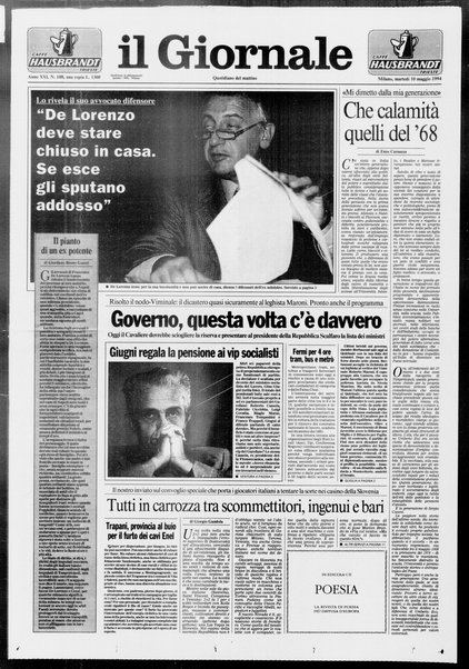 Il giornale : quotidiano del mattino